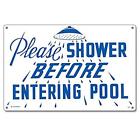 085334403208 Poolmaster Please Shower Sign For Residential Or Commercial