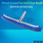 11025b Magicpool Pool Brush Algae Bristles Curved Metal Handle Spa Pond