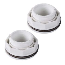 2-pack 1 1/2inch Above Ground Pool Inlet Return Fitting With Locknut Gasket Fam