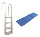 200200 Main Access Easy Incline Above Ground In-pool Swimming Pool Ladder W Mat 744271317718