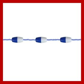 Wal32234197 23foot Blue And White Swimming Pool Divider Safety Rope Line With Floats
