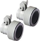 25009-pair Intex Replacement Hose Adapter Collar For Filter Pump 078257250097