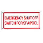 40310 Poolmaster Emergency Shut Off Sign For Residential Or 085334403109
