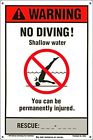 40352 Poolmaster Nspf No Diving Sign For Residential Or 085334403529