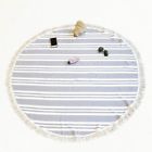 5rdfutlg-blu-st Pacific Coast Textiles Striped Yard Dyed Cotton Beach Towel
