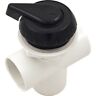 600-3061 Waterway Port Top Mount Notched Diverter Valve Black 806105102058