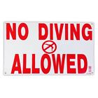 730792218245 Unbranded No Diving Allowed Sign By
