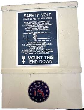 St-300-12 A.j. Giammanco Swimming Pool Transformer 120v Used