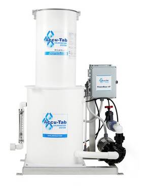 3070at Accutab Used Powerbase Pool Chlorination Tab System