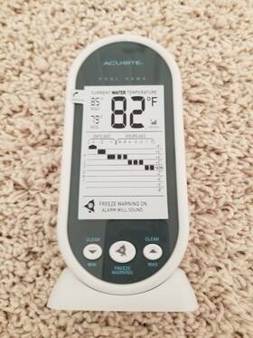 Acurite 072397006170 Backyard Weather Pool And Spa Wireless Indoor Thermometer Console Only