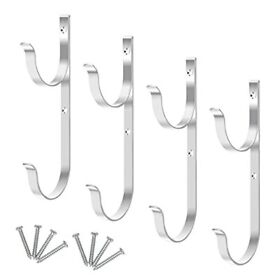 Anglekai 4pcs Pool Pole Hanger Hooks Aluminium For Poles And Hose Po