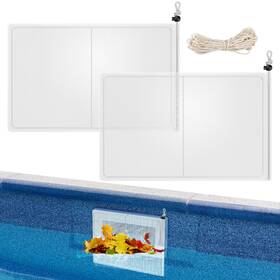 Hy-025 Anteqi 2 Pack Pool Skimmer Guard Kit Stainless Steel Rust-proof White