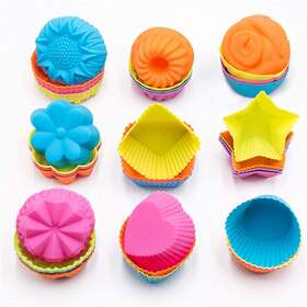 105530 Aqua Select Silicone Cupcake Liners Reusable Baking Cups Non Stick Muffin