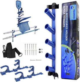 Aquamate Oasis Pool Accessory Holder Pole Hangers And Hose Strap Perfect Organize