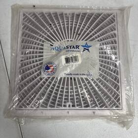 12mf101 Aquastar 12 Inch X White Moflow Square Suction Cover With Frame -