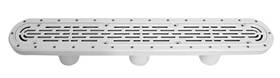 32cdflv103 Aquastar 32in Channel Drain Flat Grate Cover Sump Grey