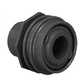 Aquastar 682470351280 302 1 Inch Flush Mount Return Fitting - Black With Water Stop