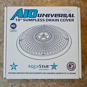 A10rcfrxxx Aquastar Pool Products A10rcfr101 Main Drain Grate 10 Inch Round Universal White