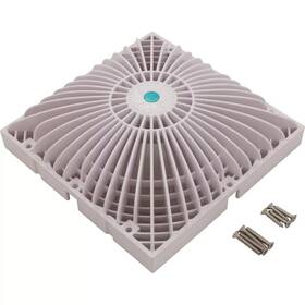 R9mf101 Aquastar Pool Products Main Drain Cover Retro Moflow 9 Inch X Square White