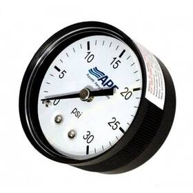 Apcpg3024b Aquatic Pool Company Apc 0.25 Inch Tap 2 Face Back Mount Pressure Gauge