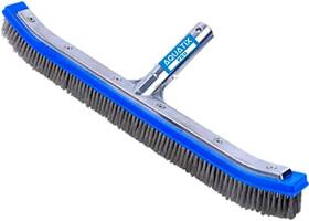 43237-2 Aquatix Pro Pool Brush Head 18 Inch Heavy Duty For Cleaning Blue Silver Grey