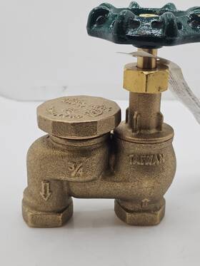 466pw-075y Arrowhead Brass & Plumbing Champion-arrowhead 3/4 Inch Anti-siphon Valve With Wheel Handle
