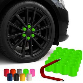 Automotivated Aftermarket 611417797683 Colorlugs Vinyl Lug Nut Cover Neon Green Flexible Fit Wheel Cap