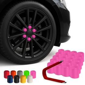 Automotivated Aftermarket 611417823290 Colorlugs Vinyl Lug Nut Cover Bubble Gum Pink Flexible Fit Wheel