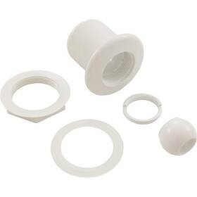10-3300wht Balboa Jet Intl Hydro Long 3-3/8 Inch Fd Dir With Nut Wht