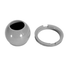 10-3808gry Balboa Water Group Hydroair Standard Eyeball And Retaining Ring - Gray