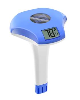 Yu-250-deepblue-eu Baldr Solar Digital Pool And Spa Thermometer Weather Resistant Floating
