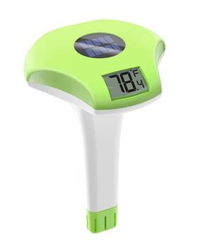 Yu-250-green-eu Baldr Pool Thermometer Floating Easy Read Solar Powerd With Lcd Large Digita
