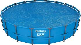 58252e-bw2 Bestway Flowclear 18 Foot Round Solar Heat Secure Pool Cover