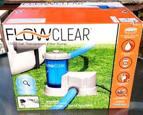 58758e Bestway Flowclear 1500 Gal. Transparent Filter Above-ground Pool Pump #58758e New