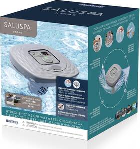 60340-bw Bestway Hydrogenic 0.5 G/h Floating Rechargeable Saltwater Chlorinator Up To 369 Gal