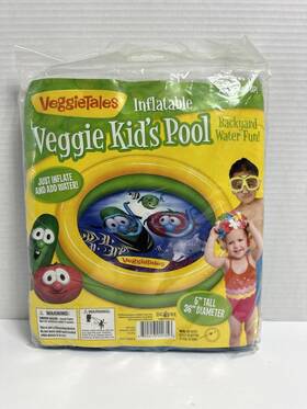 30003-5 Big Idea Entertainment Veggietales Rare 2012 Inflatable Veggie Kids Pool 36 Inch X 5 #30003-5 New