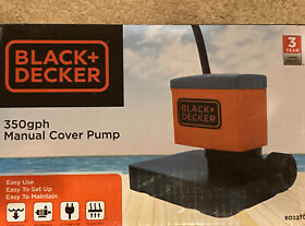 Bd22705 Black Decker 350 Gph Fully Submersible Manual Winter Swimming Pool Cover Pump