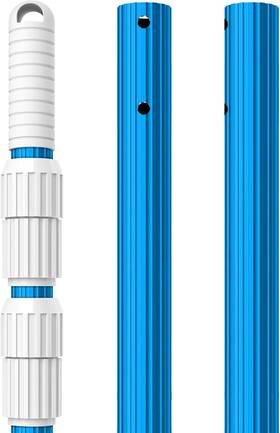 Bl200-5-1 Blika 16ft Blue Aluminum Telescopic Swimming Pool Pole 1.30mm 16 Feet