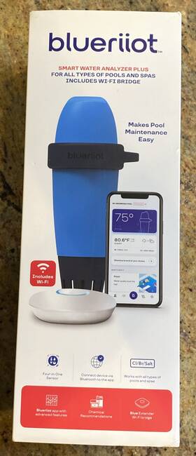 Blue Riiot 052337091121 Blueriiot Smart Water Analyzer Plus And Wi-fi Bridge For Pool Spa Blriiotplus