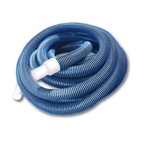 32756762 Blue Spiral Pool Vacuum Hose With White Cuff Wound Eva 30foot Outdoor Crush Resistant