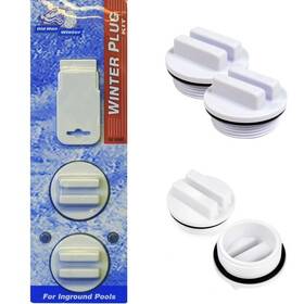 Bs16292 Blue Torrent Winter Plug Kit- 2 Threaded 1.5 Inch Plugs 1 Eyeball Removal Tool Fits Most Pools