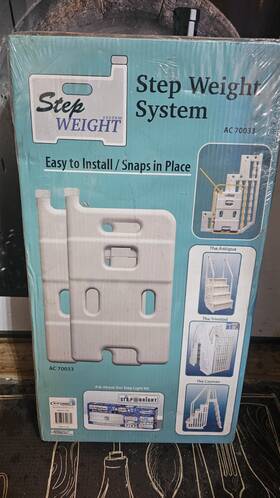 Ac70033 Blue Torrent Pool Products Step Weight System 2-pack For Ac 30163 Walk In Stairs