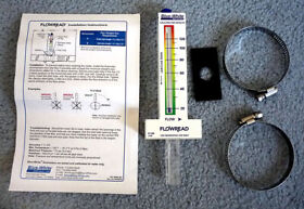 13104-000 Blue-white Swimming Pool Flow Gauge R-320 For 2inch Pvc Horiz-flow 20-120 Gpm