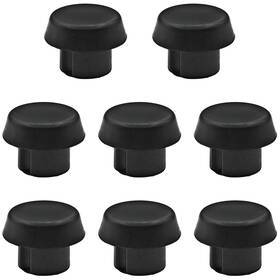 Bokwore 705735818912 8 Pcs Pool Cue Bottom Rubber Cover Plug Pole Tail Prote