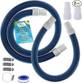 Branded 711181991253 1.5 Inch Heavy-duty Above Ground Pool Hose Replacement Kit - 3 Foot And 6 Hoses