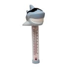 C57451 Shark Surfin Pool Thermometer Durable Tether Fahrenheit Celsius Meter Decorative