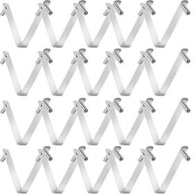 Ma1051 Canipha 20pcs Pool Brush Clip V-shaped Stainless Steel Clips