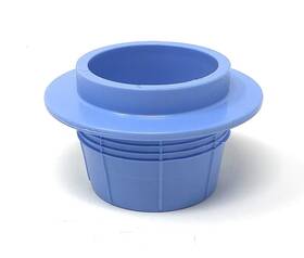 Wk000021 Caretaker 99 In-floor Cleaning Head Replacement Collar 2.5 Inch Lt Blue