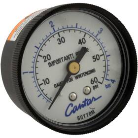 91934182r Carvin Pressure Gauge Oem Back Mount Jacuzzi Cfr/sherlok/av40/ls40/dir