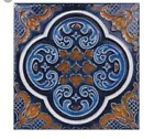 Cas200 Casablanca National Pool Tile Group Cases Cobalt Rust Deco Ft